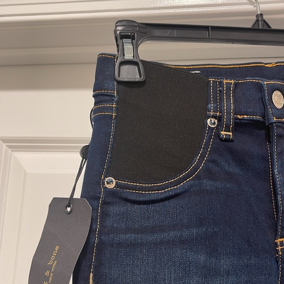 Rag & Bone Skinny Maternity Jeans Bedford NWT Size 24 Pregnancy Denim Pants - Picture 9 of 15